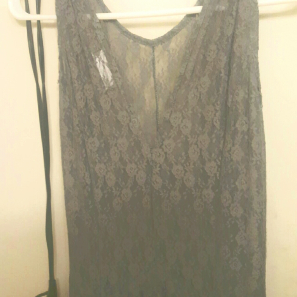 1 pink & 1 grey lace dresses